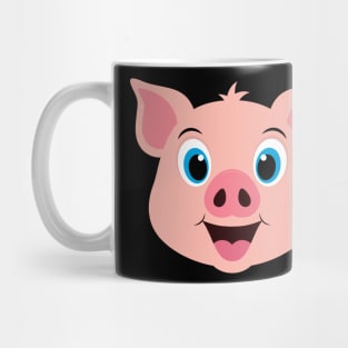 Cute Pig Face Design Mug